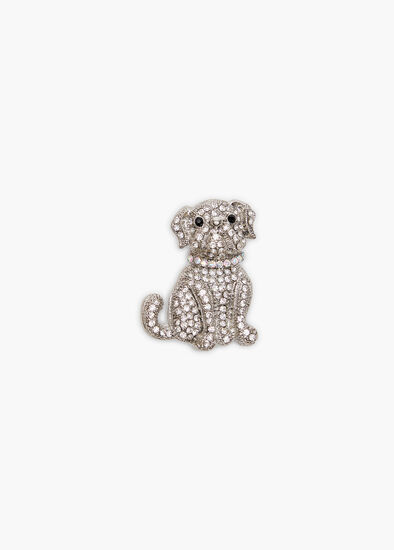 Plus Size French Bulldog Diamante Brooch