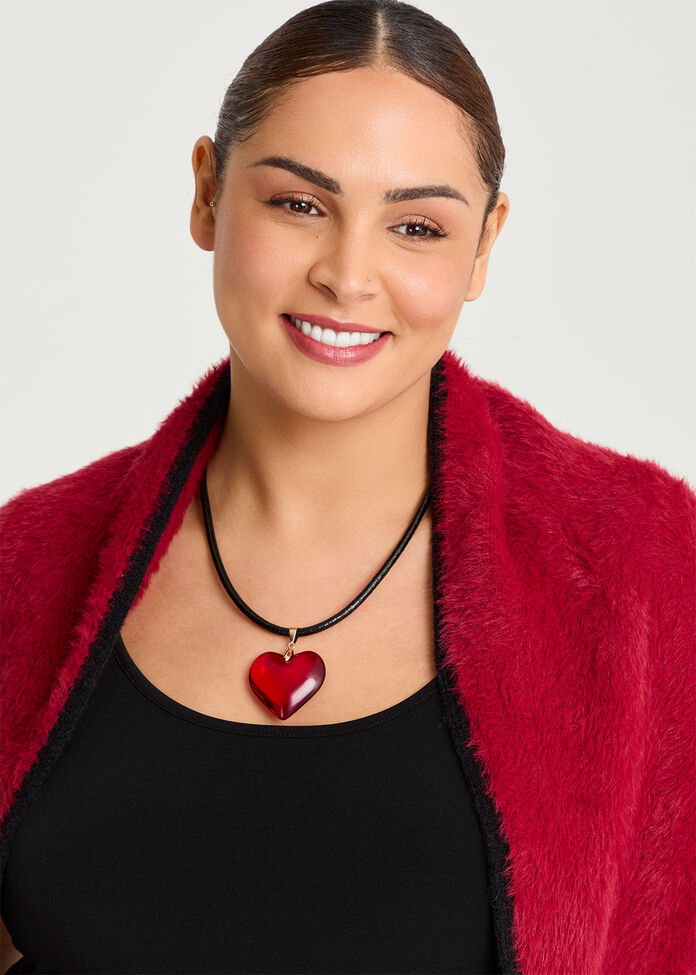 Bohemian Short Heart Necklace, , hi-res
