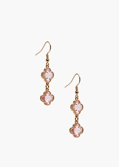 Diamante Clover Earrings