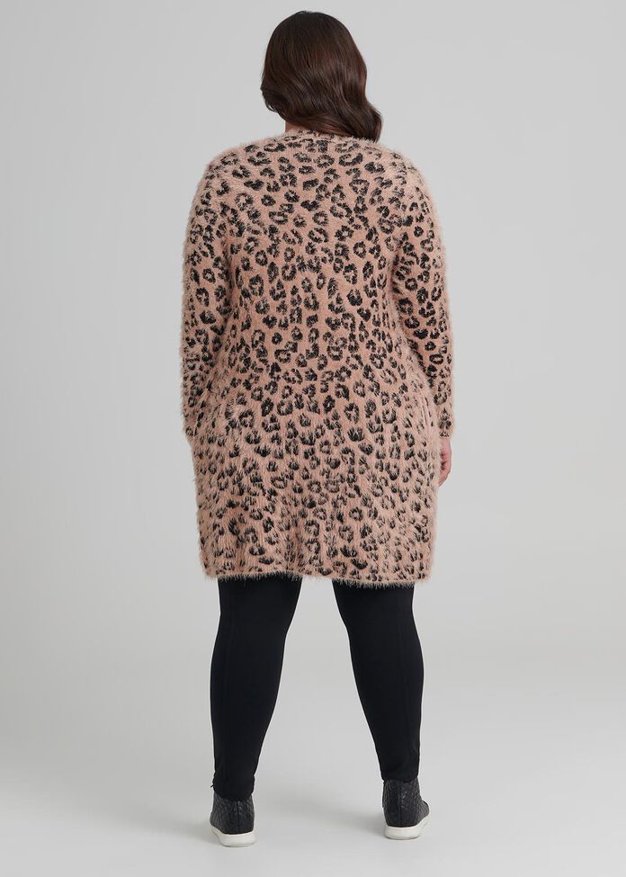 Leopard Blush Cardigan, , hi-res