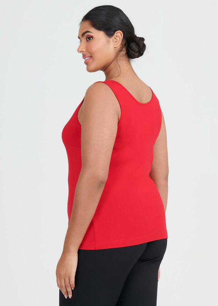 Shop Plus Size Bamboo Base Cami in Red