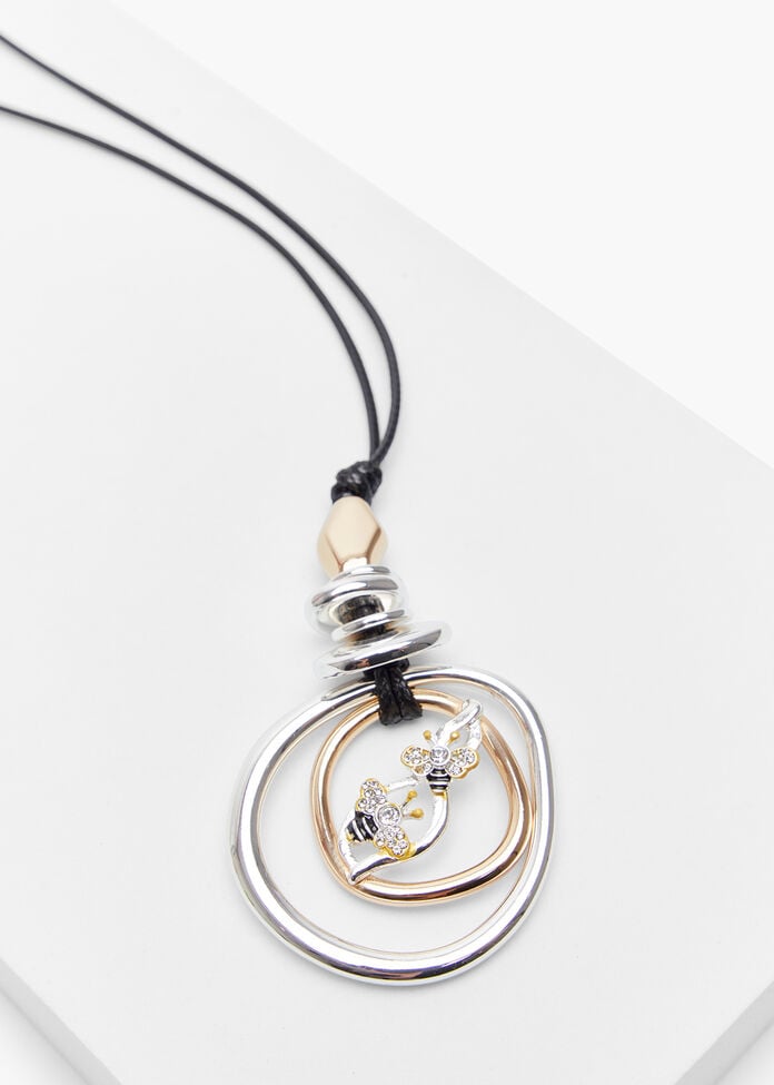 Pretty Bee Long Necklace, MULTI, hi-res