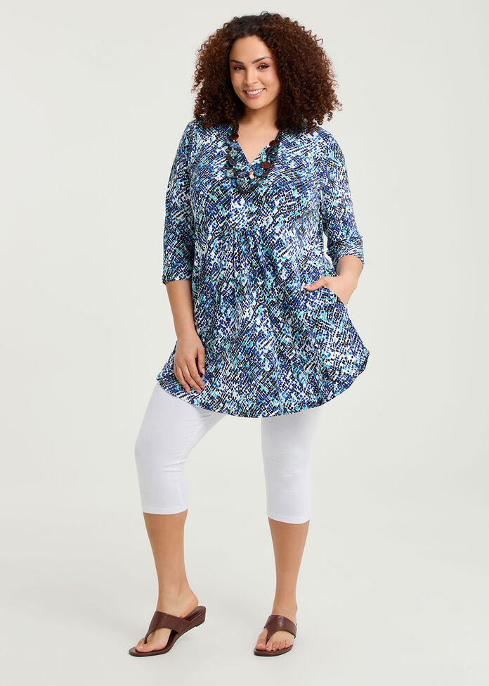 Susie V-neck Tunic, , hi-res