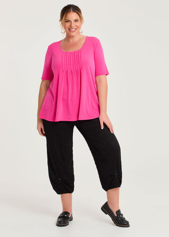 Pintuck Detail Top, , hi-res