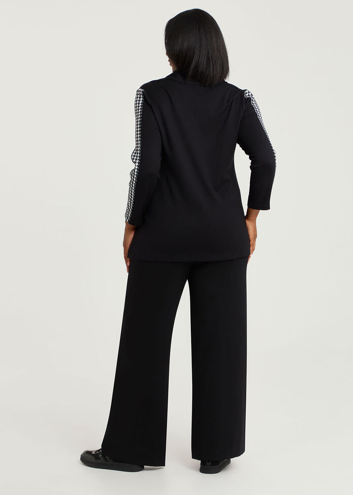 Zip Pocket Bamboo Ponte Top, , hi-res