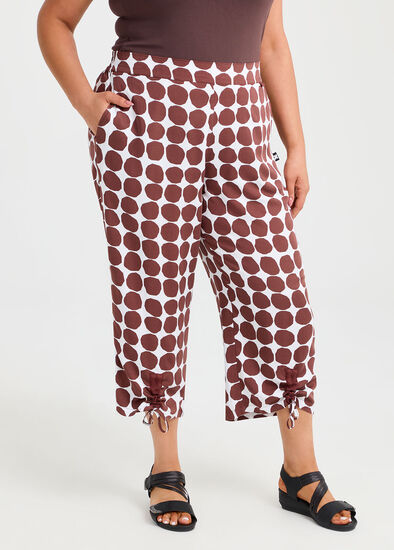 Plus Size Natural Emi Spot Crop Pant