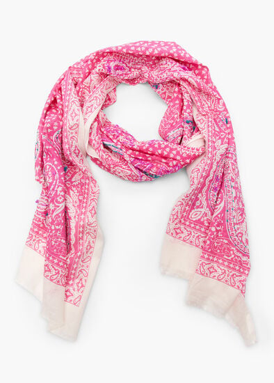 Plus Size Embroidered Summer Scarf