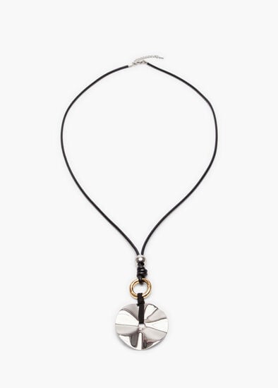 Clean Metal Disc Necklace