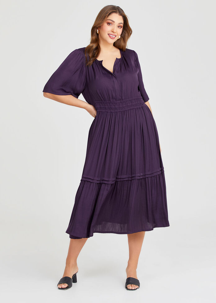 Luxe Summer Glam Tier Dress, , hi-res