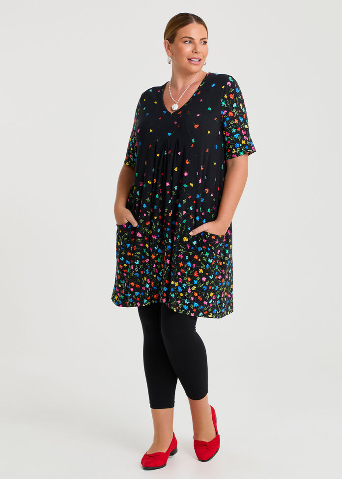 Border Print Tunic, , hi-res