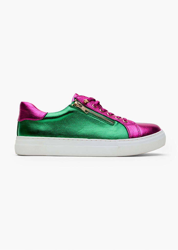 Shop Multi Coloured Metallic Multi Sneaker Comfortable Shoes