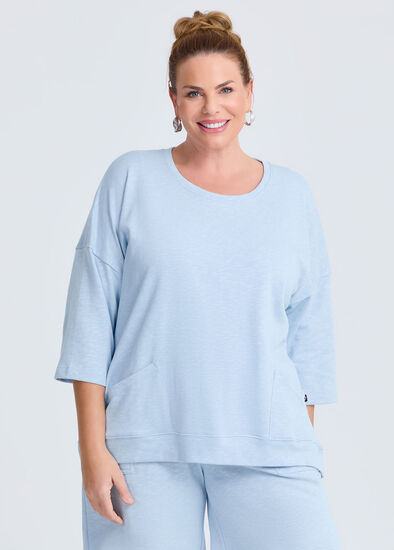 Plus Size Patch Pocket Sweat