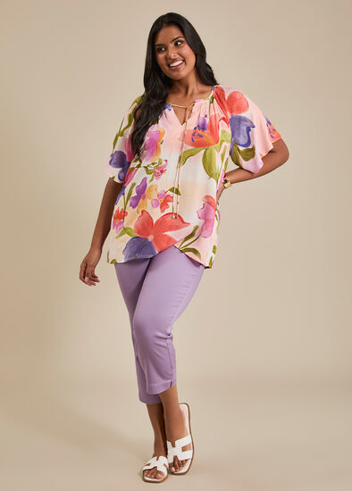 Plus Size Violet Blooms Outfit