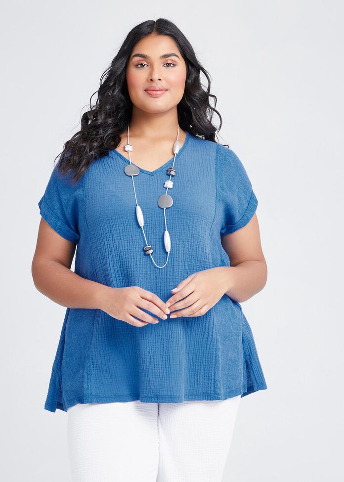 Cotton Bayside Top, , hi-res