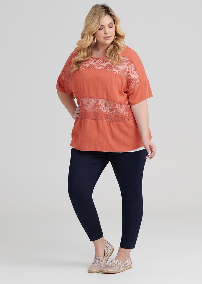 Dusk Till Dawn Lacey Top, , hi-res