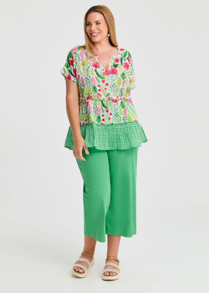 The Travel Wide Leg Crop Jean, , hi-res