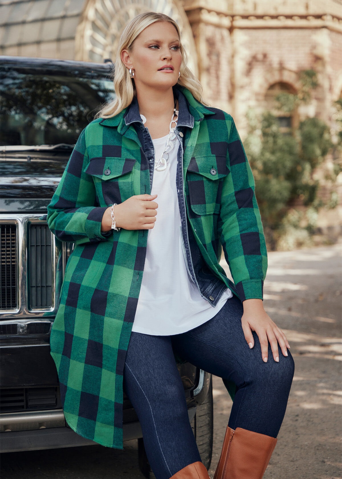 Green shacket sale