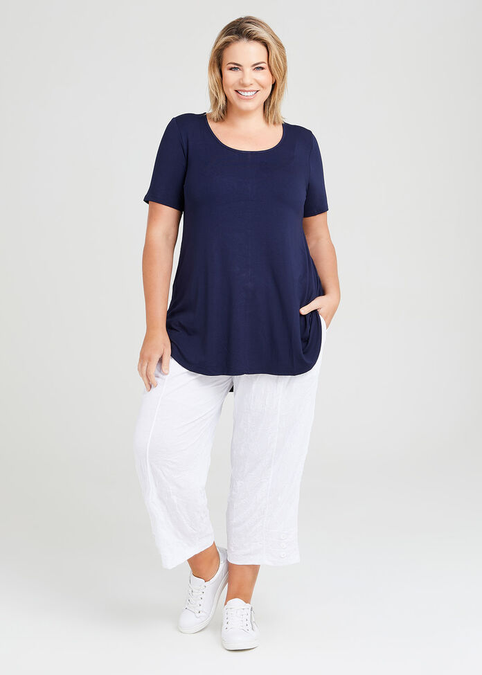 Bamboo Base Short Sleeve Top, , hi-res
