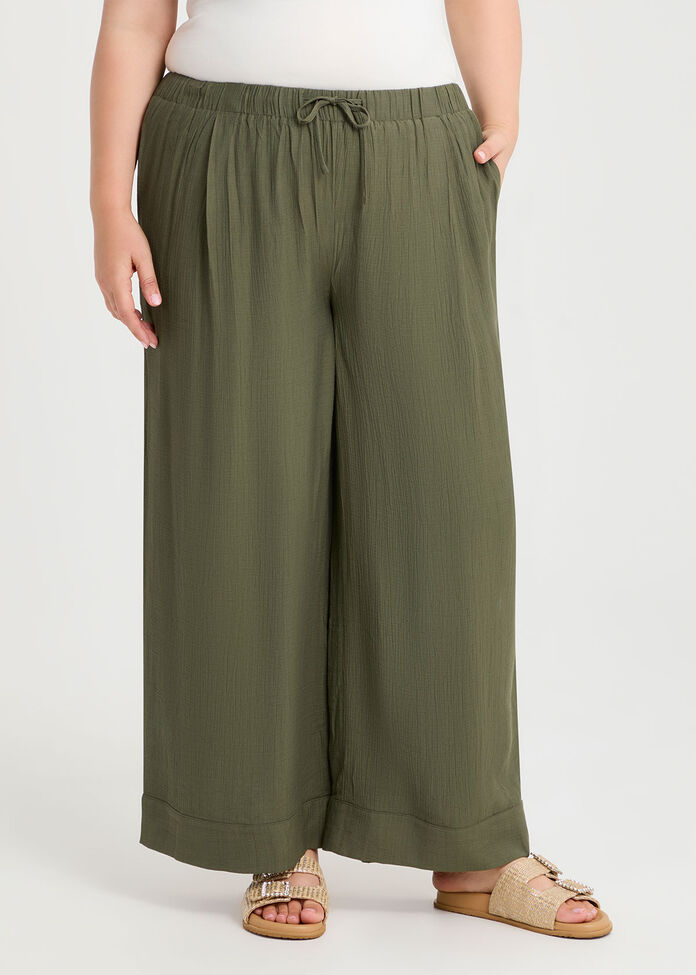 Natural Wide Leg Pant, , hi-res