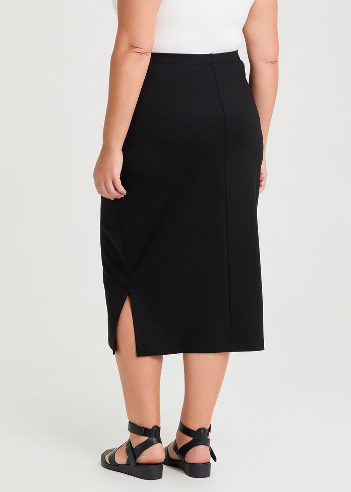 Ponte Everyday Midi Skirt, , hi-res