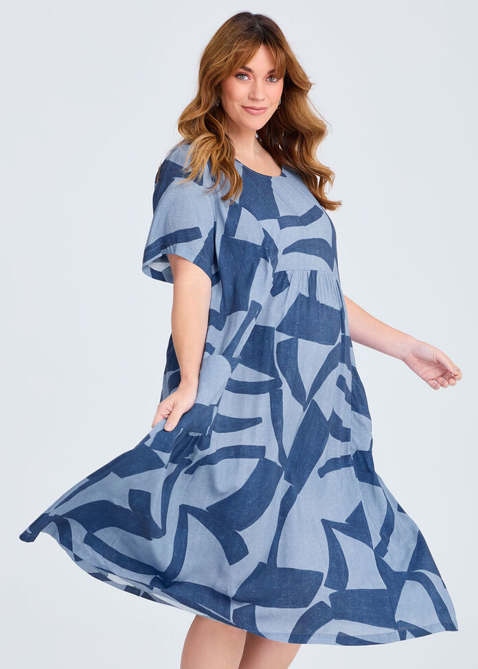 Natural Pocket Midi Dress, , hi-res