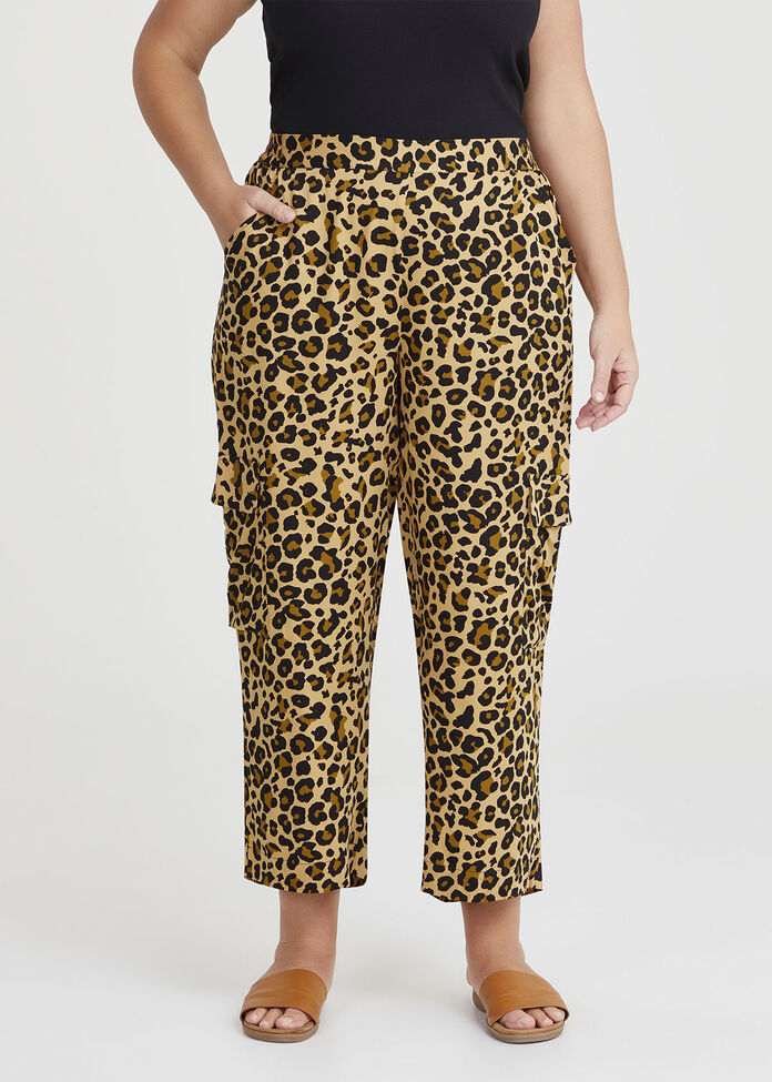 Natural Animal Print Pant, , hi-res