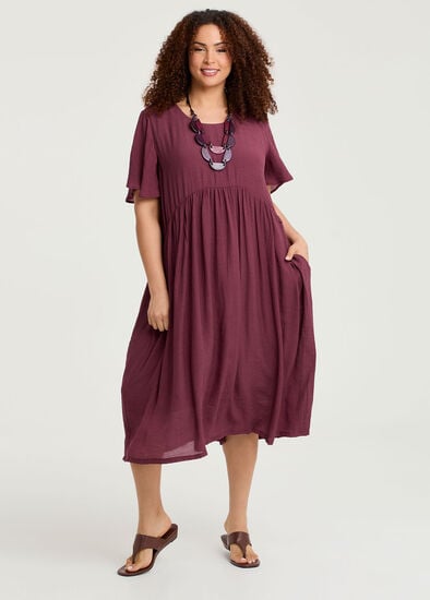 Plus Size Christine Floaty Sleeve Dress