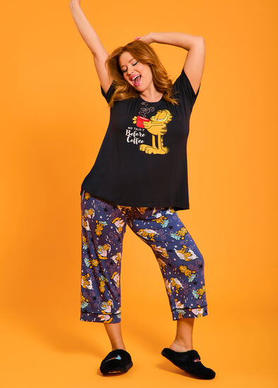 Plus Size Garfield Pyjama Top