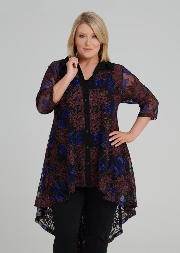 Bloom Embroidery Shirt, , hi-res
