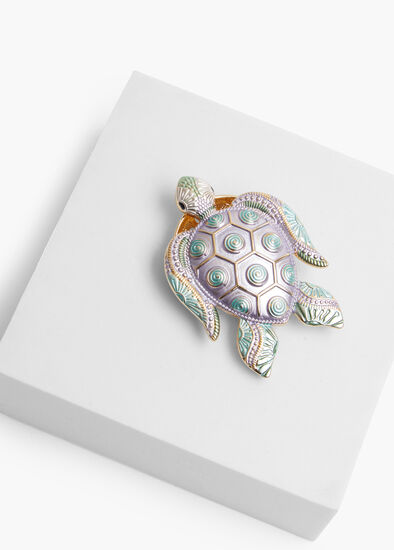 Enamel Turtle Brooch