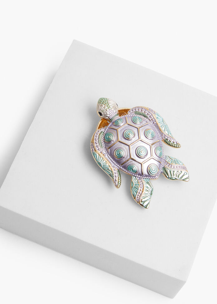 Enamel Turtle Brooch, , hi-res