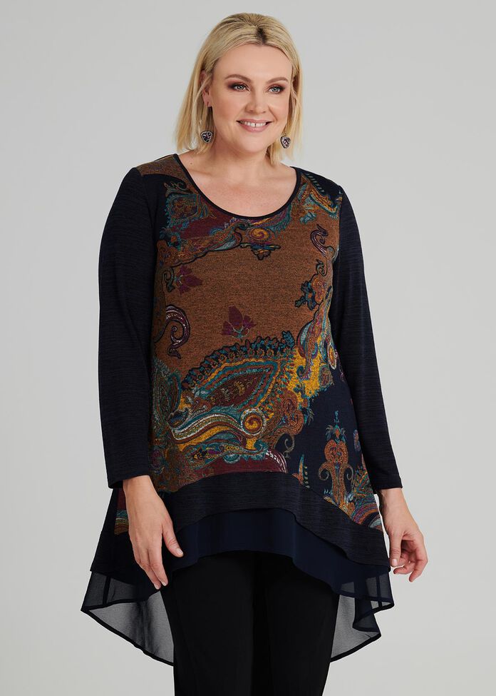 Paisley Snug Top, , hi-res