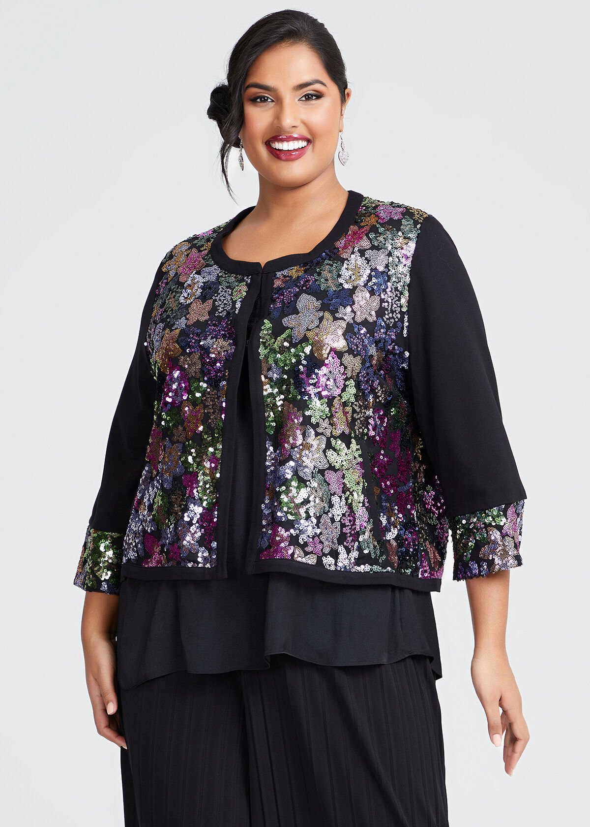 Plus size sequin skirt vests online