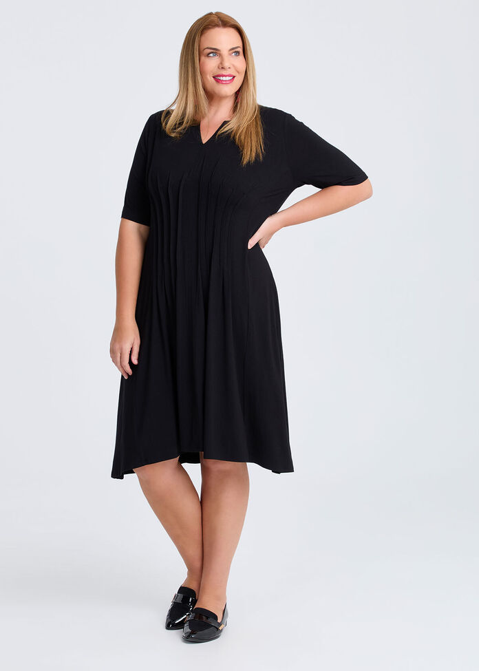 Tuck Waist Natural Dress, , hi-res