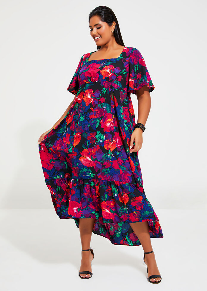 Shop Plus Size Paradise Maxi Dress in Multi Taking Shape AU