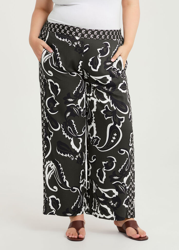 Natural Wide Leg Pant, , hi-res