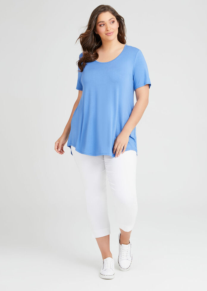 Bamboo Base Short Sleeve Top, , hi-res