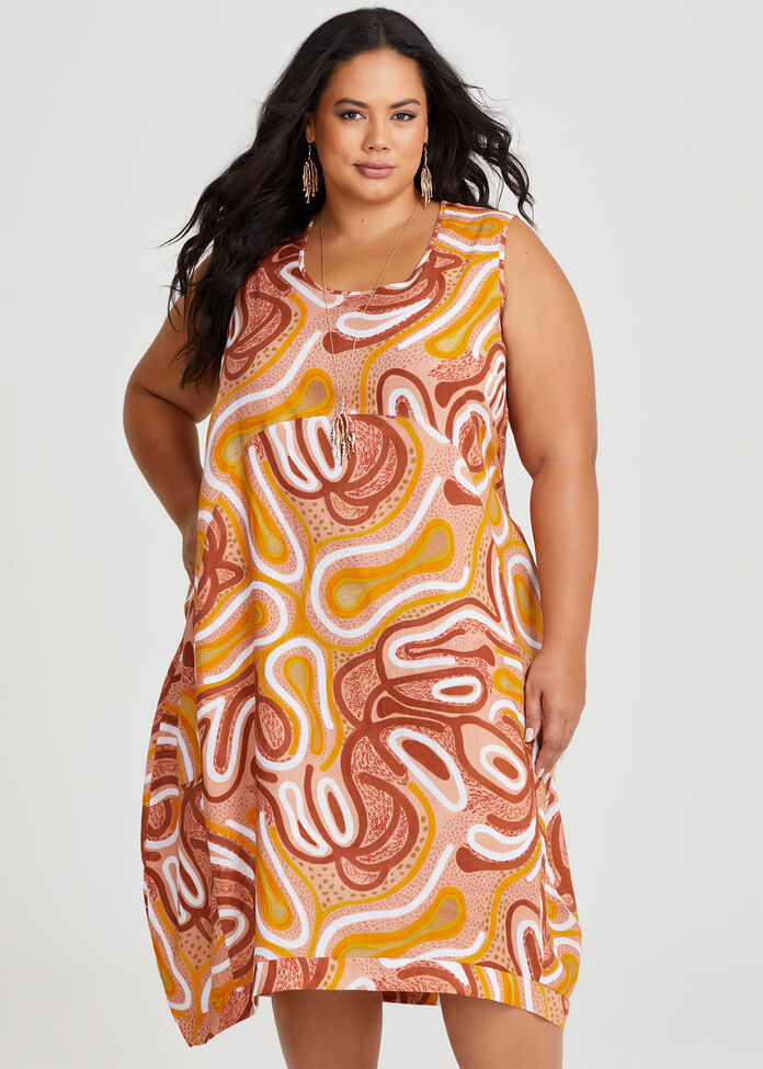 Elverina Garbara Linen Dress, , hi-res