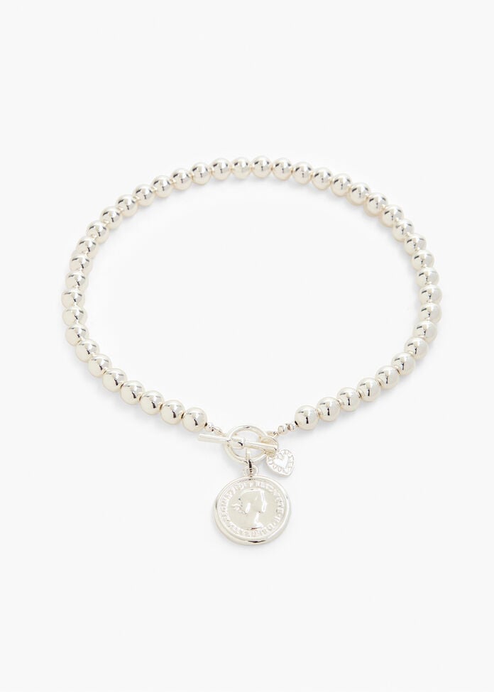 Short Coin Necklace, , hi-res