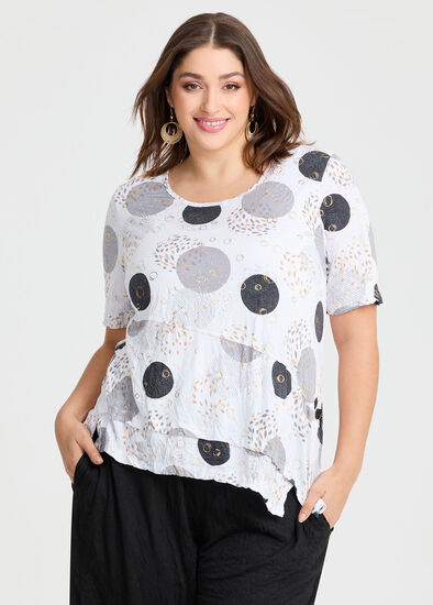 Plus Size Bamboo Blanca Spot Top