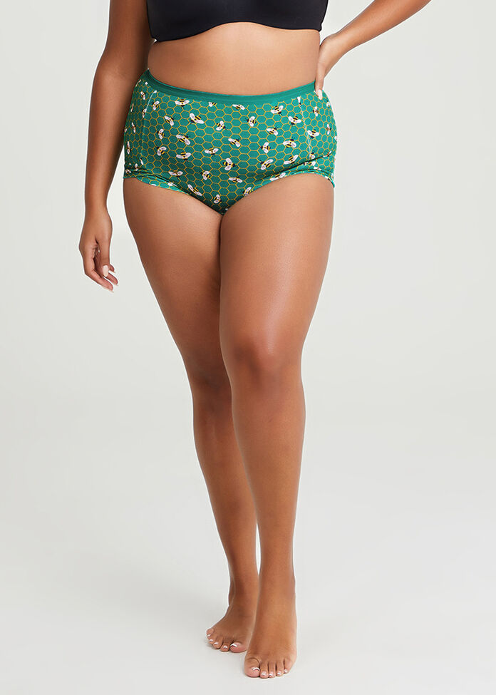 2Pk Eco Cotton Bee Briefs, , hi-res