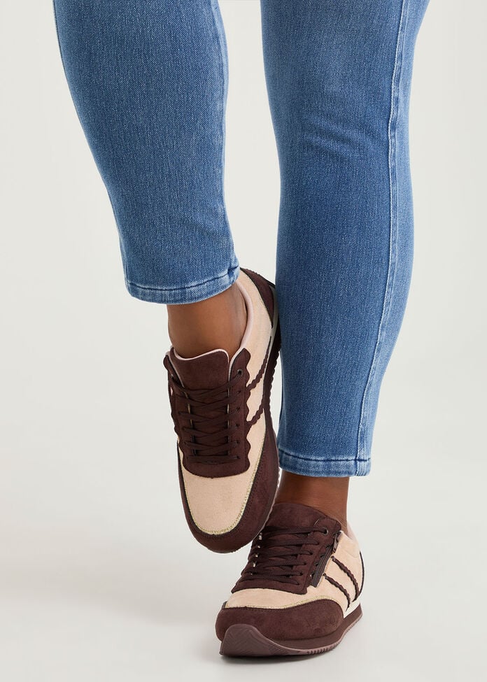 Retro Zip Wedge Sneaker, , hi-res