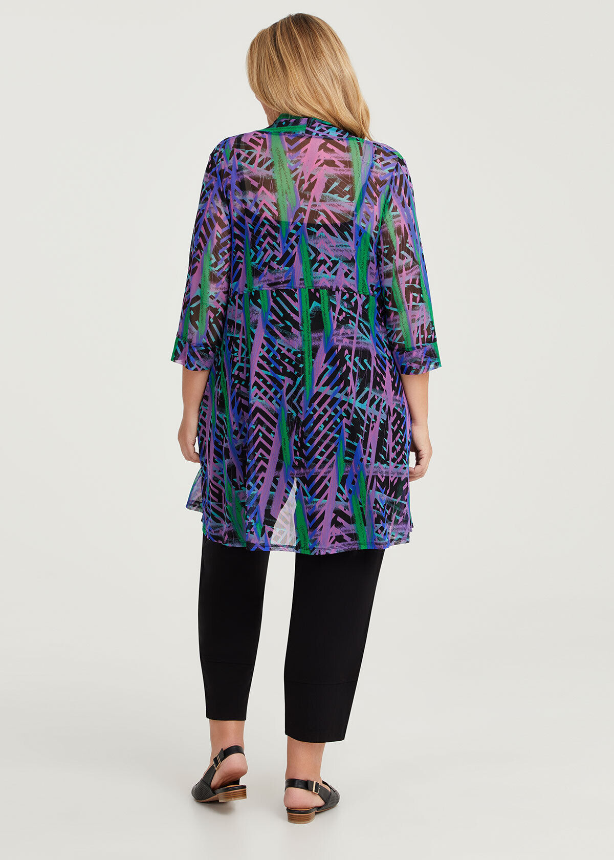 Shop Plus Size Spectrum Mesh Cardigan, Multi | Taking Shape AU