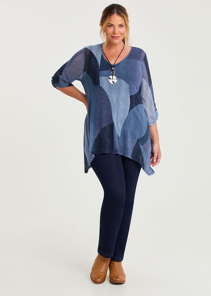 Mesh Layered Tunic, , hi-res