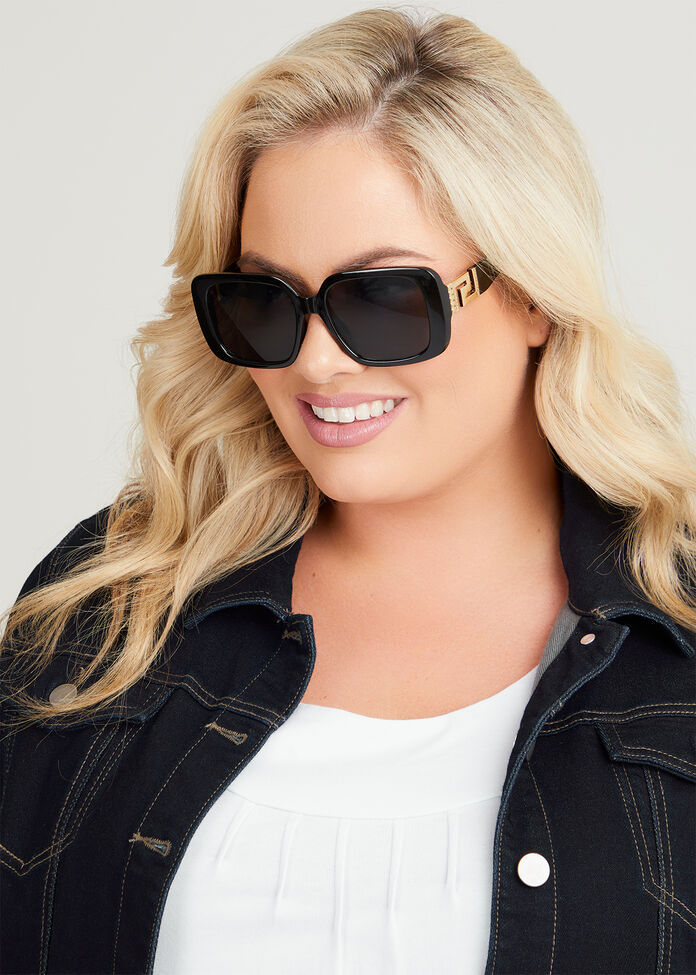 Black Classic Sunglasses, , hi-res