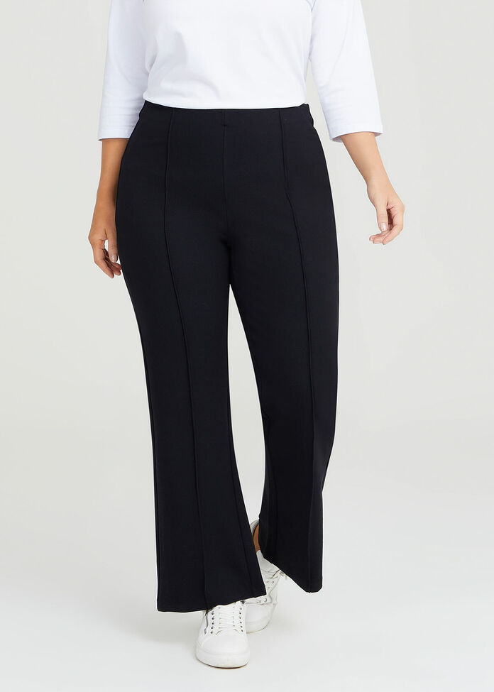 Shop Plus Size Ponte Bootleg Pull Pant in Black | Taking Shape AU