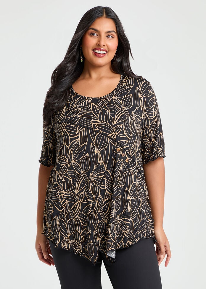 Gemma Luna Angle Crush Top, , hi-res