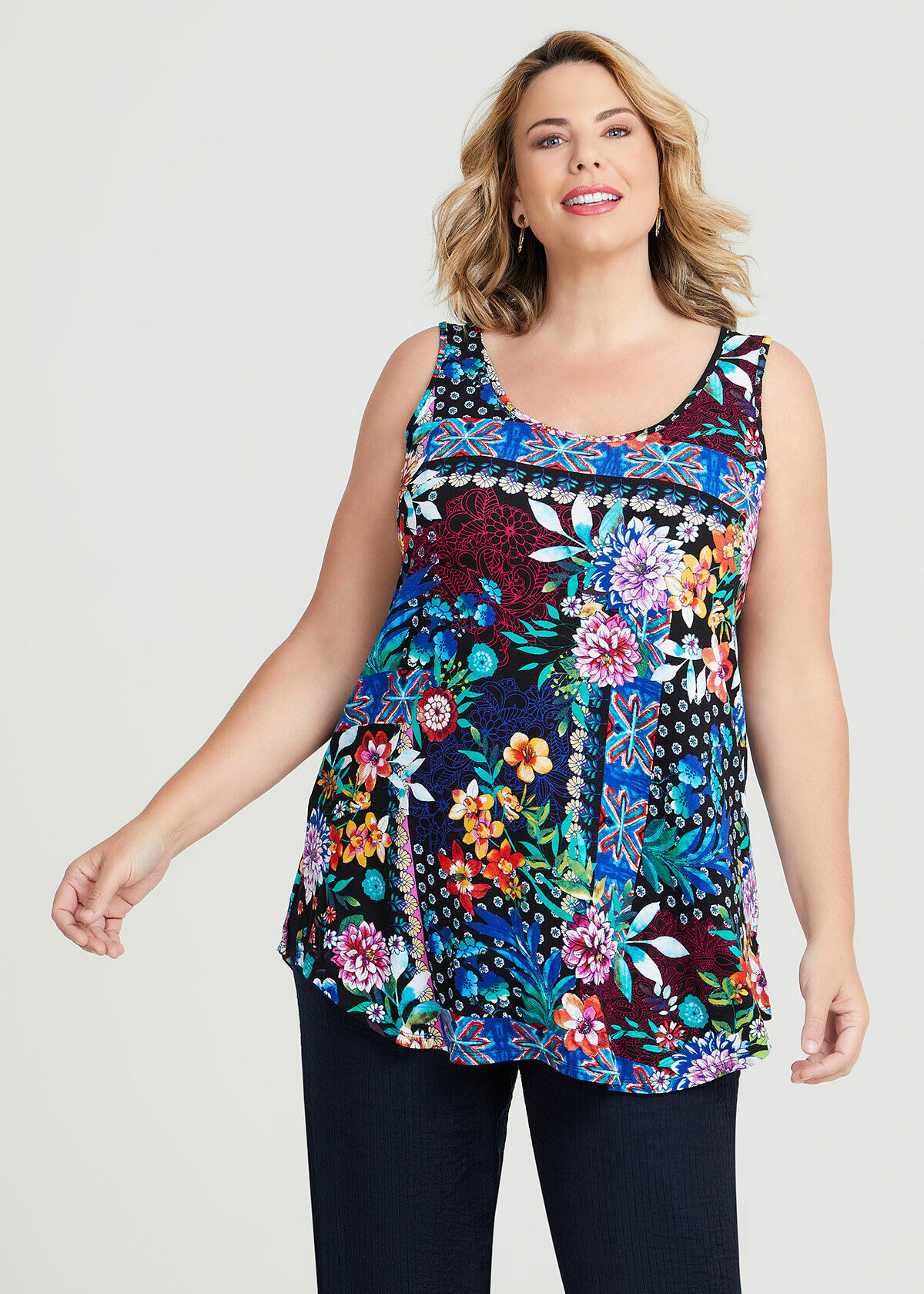 womens plus size sleeveless blouses