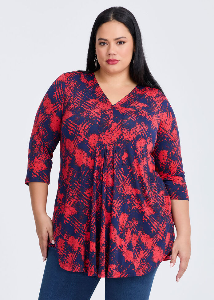 Elise Tunic, RED/NAVY, hi-res