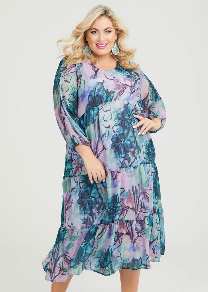 Floral Tier Maxi Dress